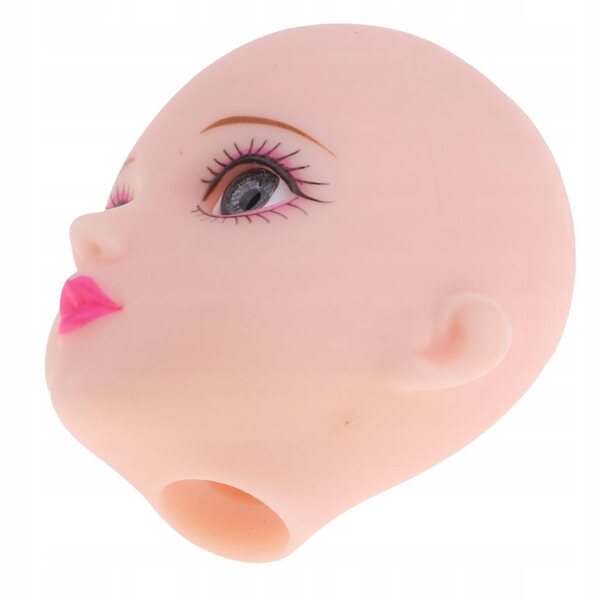 1/6 Gelenkpuppenkopf mit grauen 3D-Augen für BJD und OB Doll