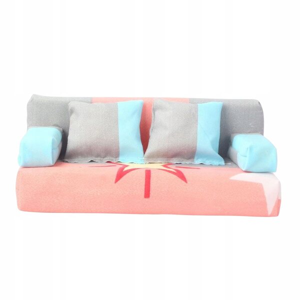 Miniature sofa og puder sæt til Dolls House 1:12 skala