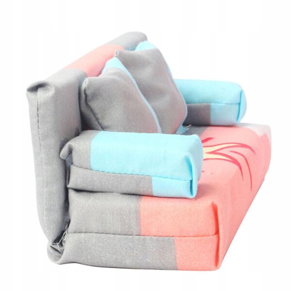 Miniature sofa og puder sæt til Dolls House 1:12 skala