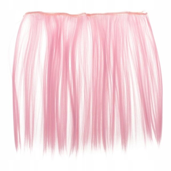 Capelli sintetici rosa per bambole BJD DIY, treccia alta, 25 cm di lunghezza
