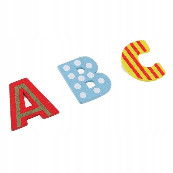 Set 112 lettere in legno colorate con vassoio, gioco educativo e creativo