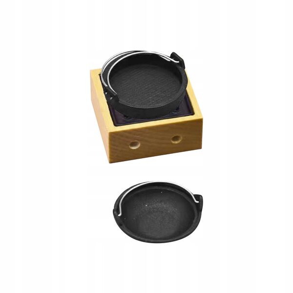 Set 3 Miniature Pentole per Casa delle Bambole Scala 1:12 in Legno e Metallo