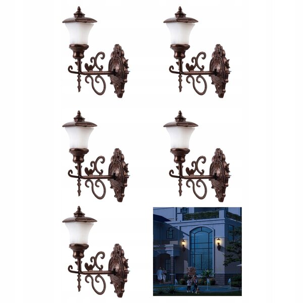 Set 5 Lampade a LED Modello 1:87 HO per Paesaggio Ferroviario Miniature
