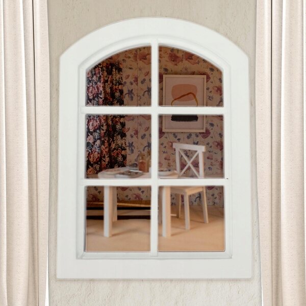 Cottage per Bambole Miniatura in Legno con Finestre 1:12 - Accessori White Arch