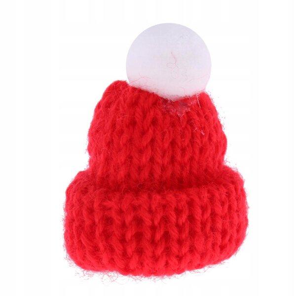 1/12 Miniatur-Rote Beanie-Mütze für Puppenhaus