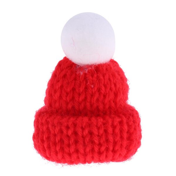1/12 Miniatur-Rote Beanie-Mütze für Puppenhaus