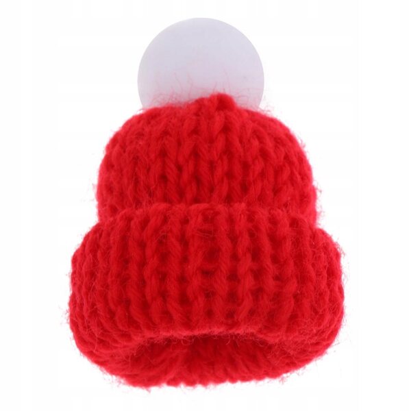 1/12 Miniatur-Rote Beanie-Mütze für Puppenhaus
