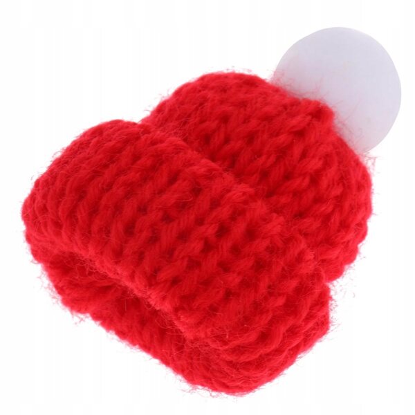 1/12 Miniatur-Rote Beanie-Mütze für Puppenhaus