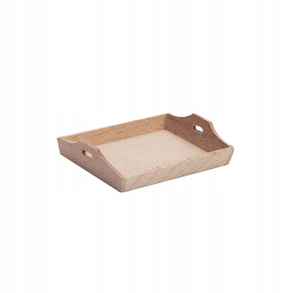 Houten serveerschaal voor poppenhuis 1/12 - miniatuuraccessoire