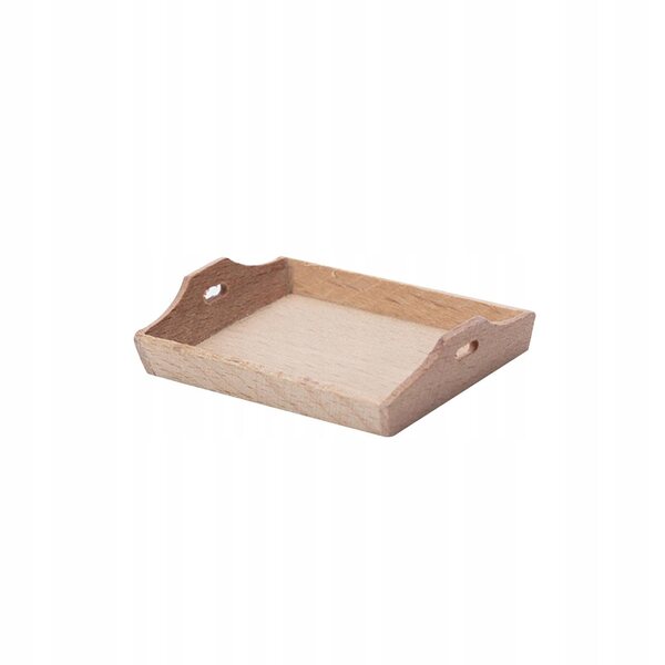 Houten serveerschaal voor poppenhuis 1/12 - miniatuuraccessoire