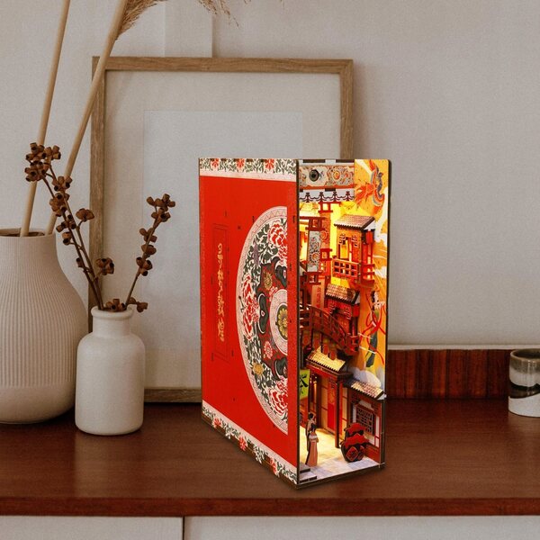 Miniatura Casa per Bambole in Legno con LED e Arredi DIY - Set Creativo 3D