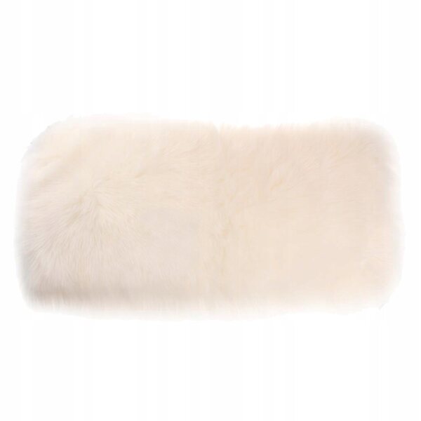 Dywan Shaggy 80x50 cm Bianco Morbido Antiscivolo 5cm Pile Elegante e Confortevole
