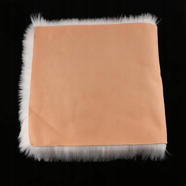 Dywan Shaggy 80x50 cm Bianco Morbido Antiscivolo 5cm Pile Elegante e Confortevole