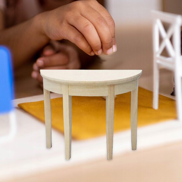 Miniatura bianco in legno 1:12 per casa delle bambole - Accessorio realistico