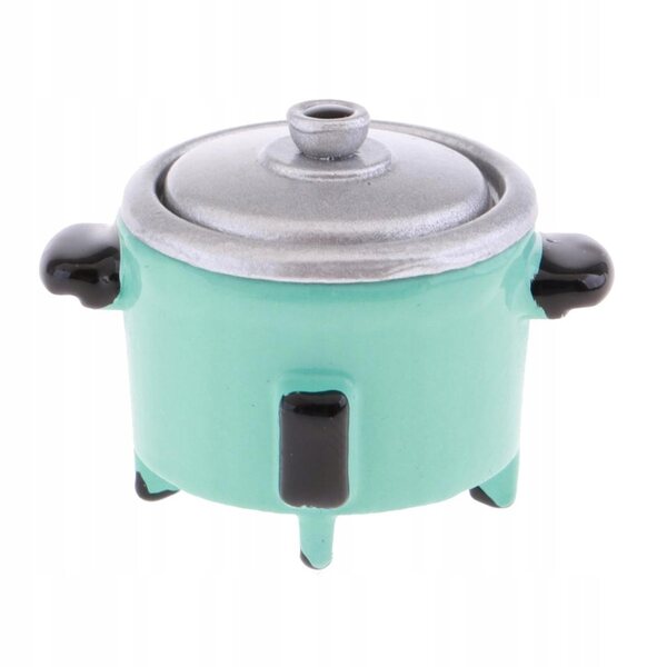 Miniatuur elektrische keuken 1:12 voor poppenhuis met metalen accessoires