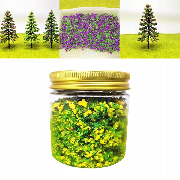Dekoratives Set aus gelbem Kunstrasen zum Modellieren und Heimwerken, 185 ml