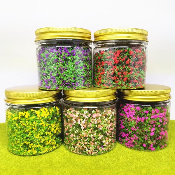 Dekoratives Set aus gelbem Kunstrasen zum Modellieren und Heimwerken, 185 ml