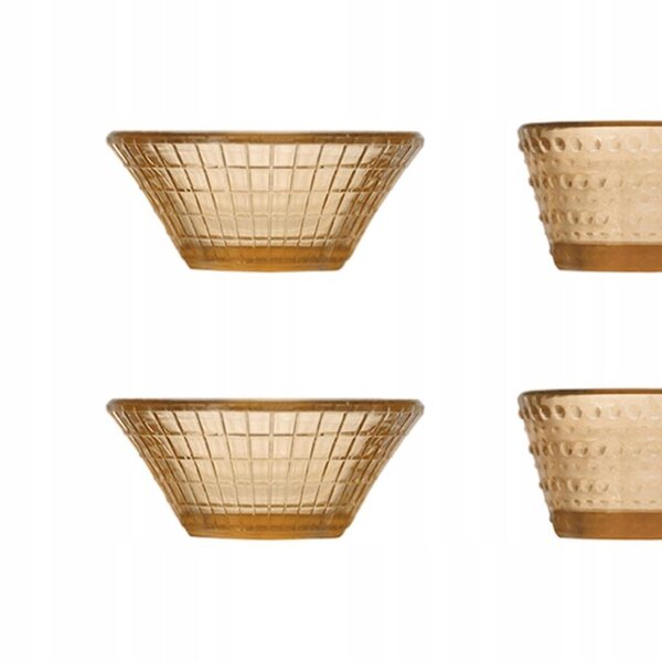 Set 4 mini ciotole in PVC per casa delle bambole scala 1:12 decorazione