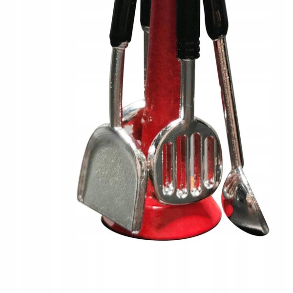Set casa delle bambole cucina con accessori 1:12 miniatura in legno rosso