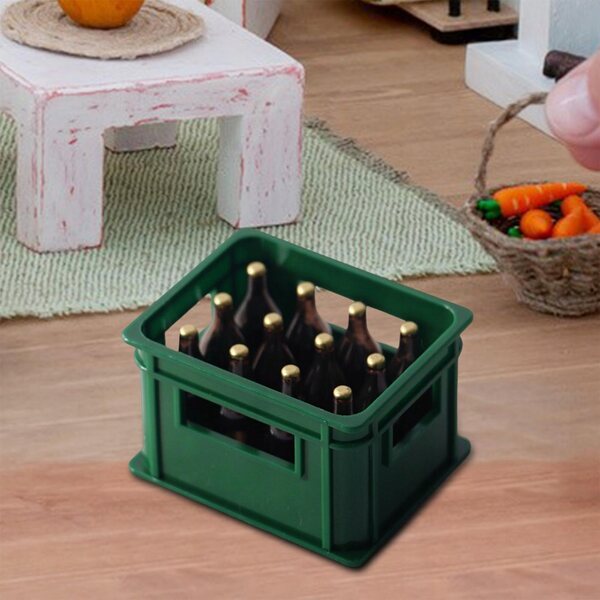 Domček-Miniatur für grüne Harzpuppen, realistisches Zubehör 1:12
