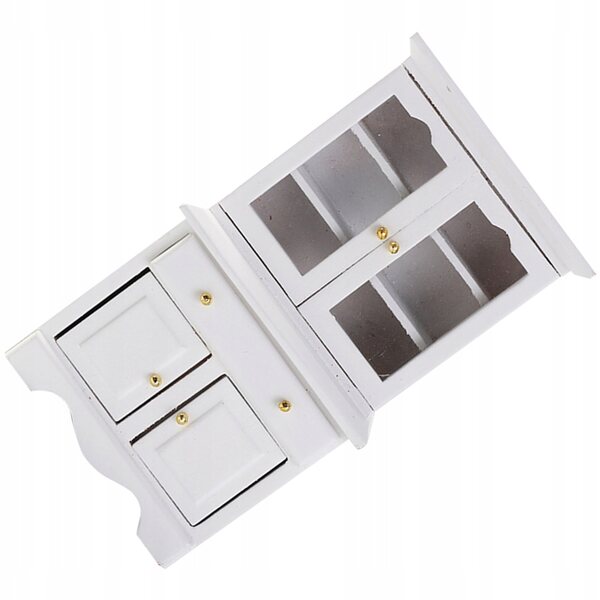 Mini-Geschenk aus weißem Holz für das Puppenhaus, realistisches Accessoire