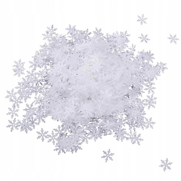 Confetti da tavolo fiocchi di neve 1000 pezzi 15mm decorazioni natalizie