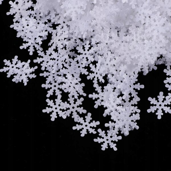 Confetti da tavolo fiocchi di neve 1000 pezzi 15mm decorazioni natalizie