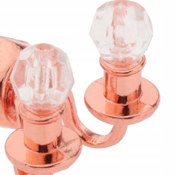 Mini Lampada da Muro per Casa delle Bambole in Scala 1:12 Retro Rosa Oro