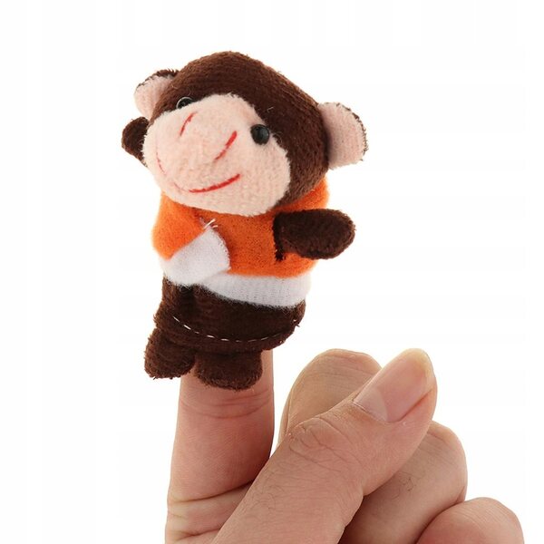 Lot de 7 marionnettes à doigt singe en peluche - Jeu éducatif et créatif pour enfants