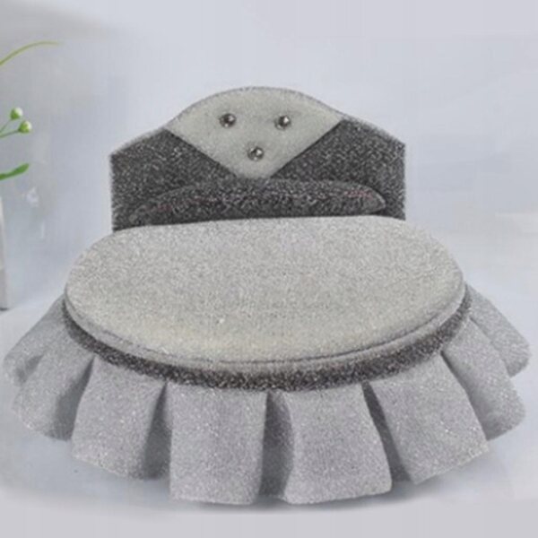 Klappsofa aus Holz im Maßstab 1:6 für Puppenhaus, graues Accessoire