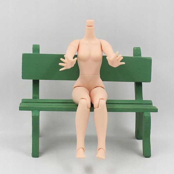 Corpo snodato 19 giunture per bambola Neo Blythe 12 pollici giallo