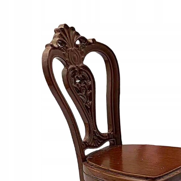 Miniatura Sedia 1:12 in Legno per Casa delle Bambole - Accessorio Decorativo