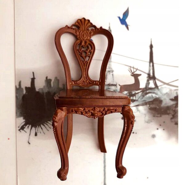 Miniatura Sedia 1:12 in Legno per Casa delle Bambole - Accessorio Decorativo