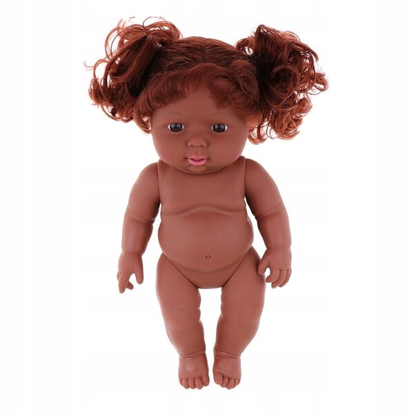 Afroamerikanische Neugeborenepuppe aus Vinyl und Silikon, 30 cm, zum Sammeln und Spielen