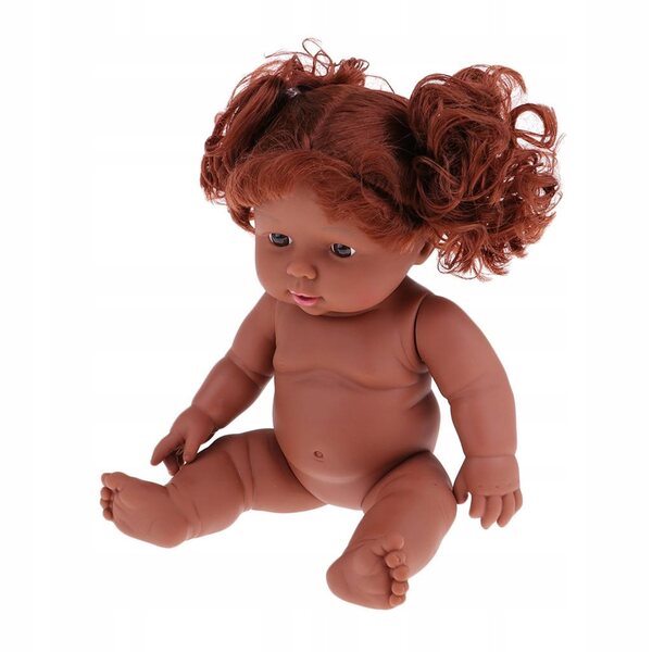 Afroamerikanische Neugeborenepuppe aus Vinyl und Silikon, 30 cm, zum Sammeln und Spielen