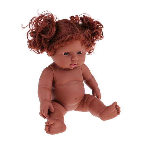 Afroamerikanische Neugeborenepuppe aus Vinyl und Silikon, 30 cm, zum Sammeln und Spielen