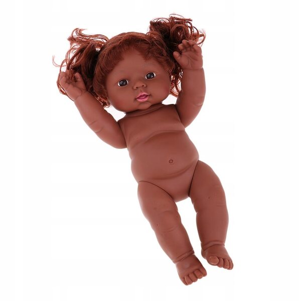 Afroamerikanische Neugeborenepuppe aus Vinyl und Silikon, 30 cm, zum Sammeln und Spielen