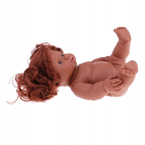 Afroamerikanische Neugeborenepuppe aus Vinyl und Silikon, 30 cm, zum Sammeln und Spielen