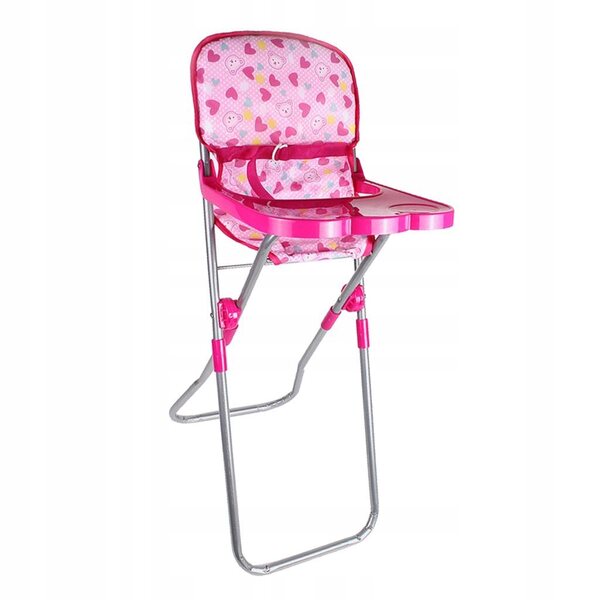 Chaise d'alimentation pour poupée en ABS et métal, sûre pour jouer et meubler