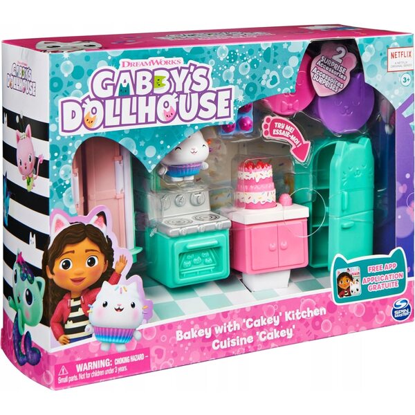 Cucina Giocattolo per Casa delle Bambole con Mobili, Accessori e Figura