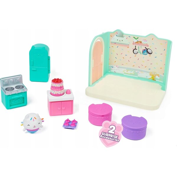 Cucina Giocattolo per Casa delle Bambole con Mobili, Accessori e Figura