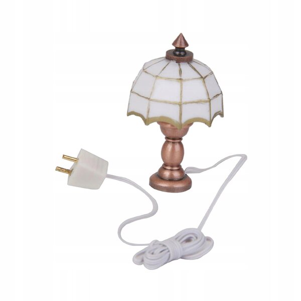 Lampe de table miniature 1:12 en métal pour diorama et modélisme