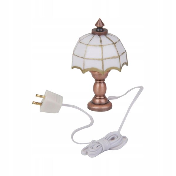 Lampe de table miniature 1:12 en métal pour diorama et modélisme