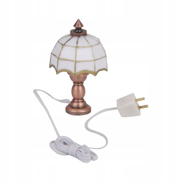 Lampe de table miniature 1:12 en métal pour diorama et modélisme