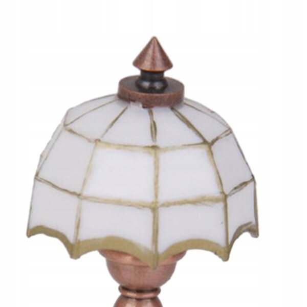 Lampe de table miniature 1:12 en métal pour diorama et modélisme