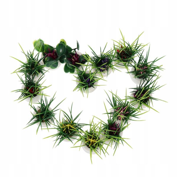Miniatuur potplanten 14 stuks poppenhuis- en kantoordecoraties