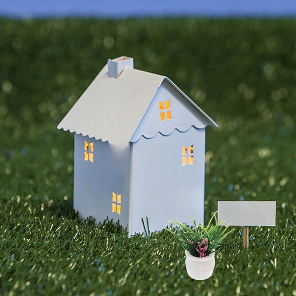 Miniatuur potplanten 14 stuks poppenhuis- en kantoordecoraties