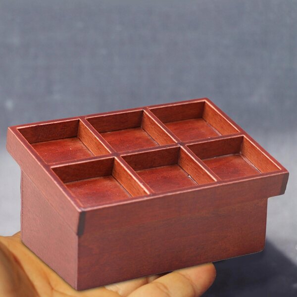 Alzatina di Frutta e Verdura in Miniatura 1:12 in Legno per Domki per bambole