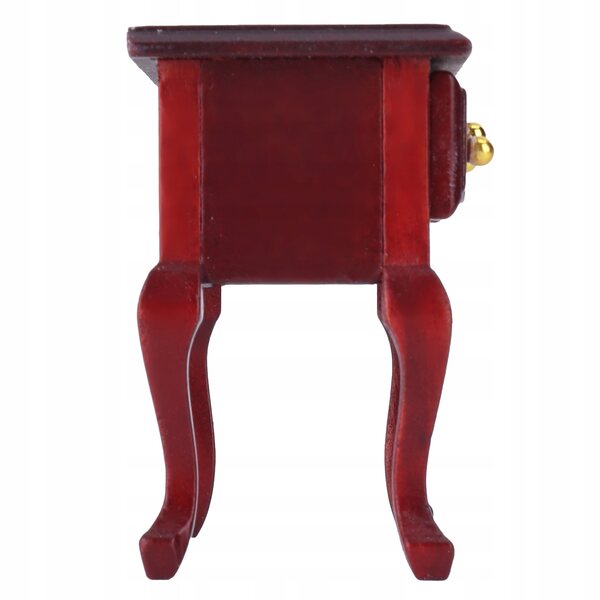 Mini Tavolo in Legno per Casa delle Bambole con 3 Cassetti e Design Vintage
