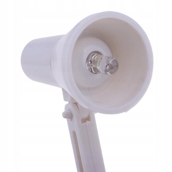 Lampada LED da Tavolo in Scala 1:6 per Casa delle Bambole, Bianca e Regolabile
